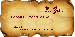 Monoki Zseraldina névjegykártya